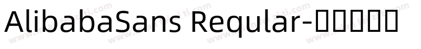 AlibabaSans Reqular字体转换